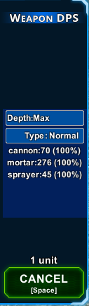 The UI menu of the DPS monitor.